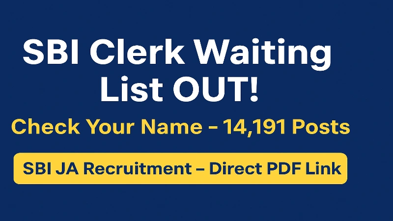 SBI Clerk Waiting List 2025