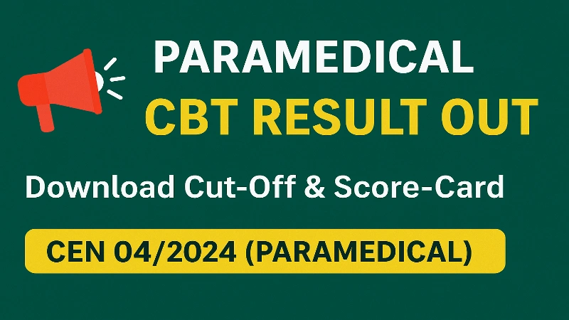 RRB Result 2025 Paramedical OUT Cut Off