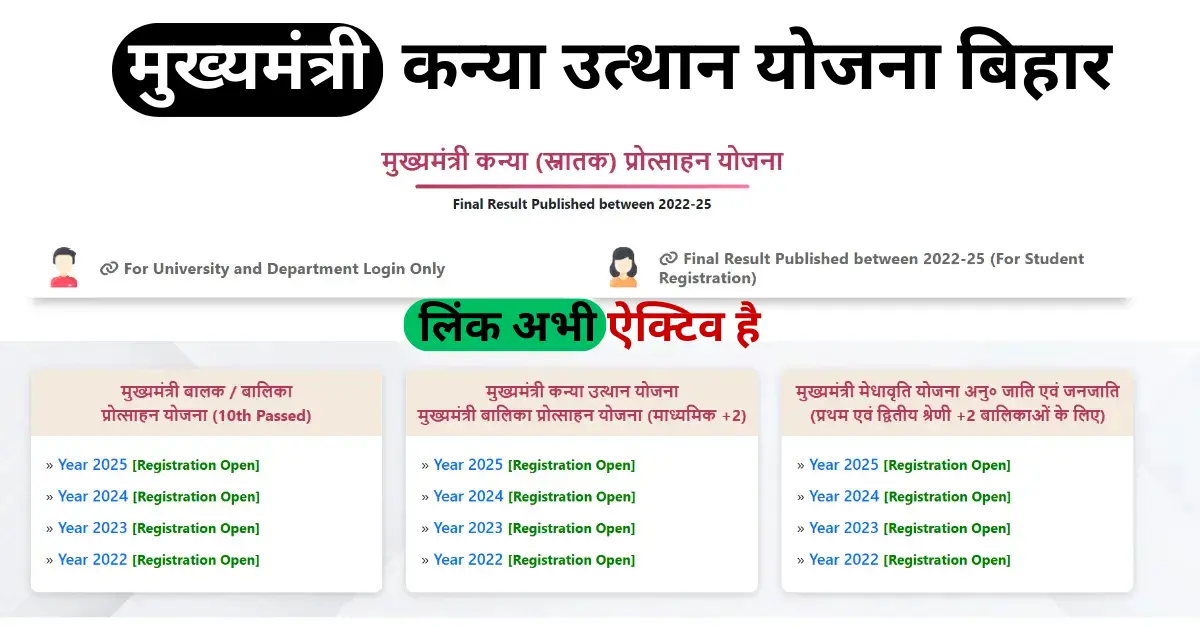 Mukhyamantri Kanya Utthan Yojana Bihar