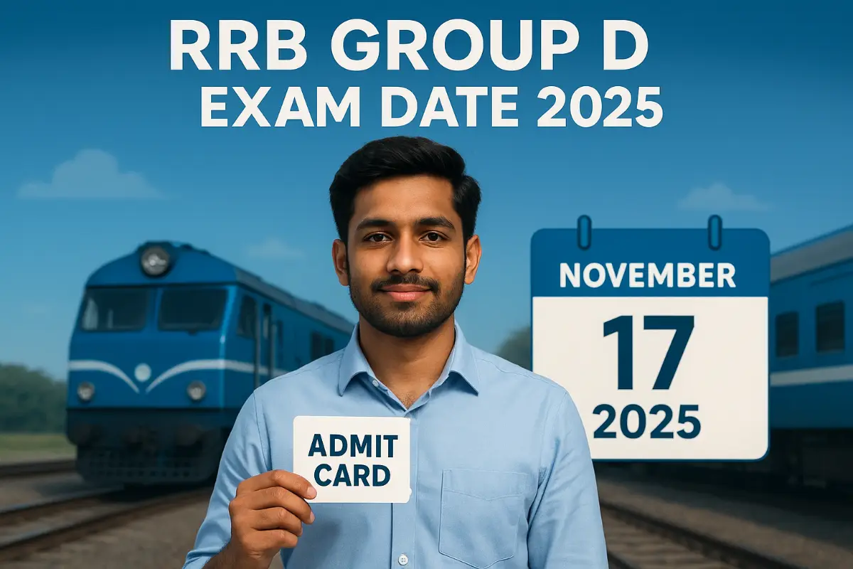 Railway RRB Group D Exam Date 2025