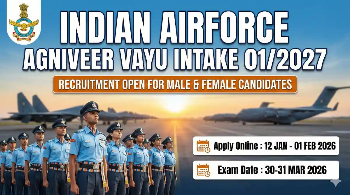 Indian Airforce Agniveer Vayu Intake Vacancy 2026