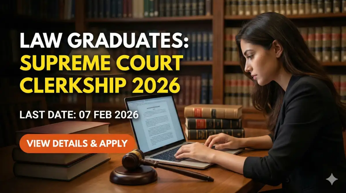 Supreme Court Law Clerk Vacancy Online Form 2026