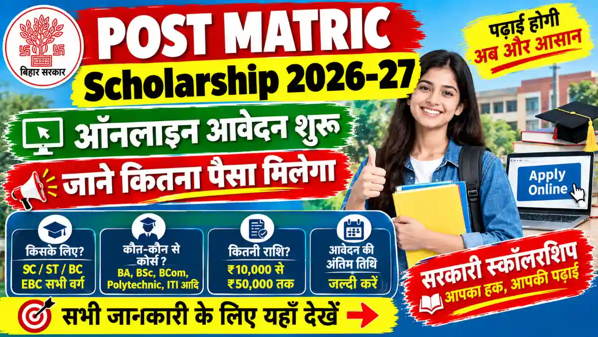 Post Matric Scholarship 2026-27